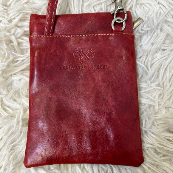 ◾️Columbian Leather Shoulder Strap Coin Purse Bag - Picture 6 of 6